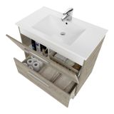 Mobile lavabo 2 cassetti 80x80x45h cm rovere - Abel