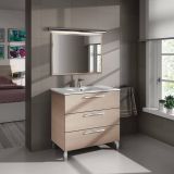 Mobile lavabo 3 cassetti 80x86x45h cm rovere - Elleboro