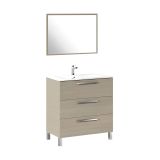 Mobile lavabo 3 cassetti 80x86x45h cm rovere - Elleboro