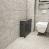 Mobile lavandino 2 cassetti 20x60x55h cm antracite - Isidora