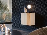 Mobile Pensile Beige Marrone Rovere un Ripiano Modulabile 49.9x50h cm, 2 Vani - Fonteno
