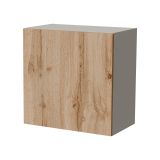 Mobile Pensile Beige Marrone Rovere un Ripiano Modulabile 49.9x50h cm, 2 Vani - Sparone