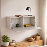 Mobile Pensile Beige Modulabile un Ripiano 100x40h cm, Un'anta - Pimonte