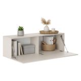Mobile Pensile Beige Modulabile un Ripiano 150x40h cm, Un'anta - Laghetto