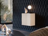 Mobile Pensile Beige un Ripiano Modulabile 49.9x50h cm, Apertura Push Pull - Fonteno