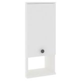 Mobile Pensile Bianco 2 Ripiani Un'anta 30x71h cm, 3 Vani - Tarano