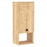 Mobile Pensile Marrone Rovere 2 Ripiani Un'anta 30x71h cm, 3 Vani - Tarano