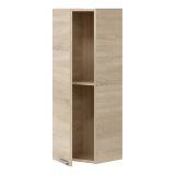 Mobile Pensile Marrone Rovere Grigio un Ripiano Un'anta 30x85h cm, Reversibile - Parga