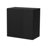 Mobile Pensile Nero Antracite un Ripiano Modulabile 49.9x50h cm, Apertura Push Pull - Fonteno