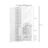 Mobile per ingresso 2 ante bianco 90x190h cm - Bauladu