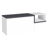 Mobile per ingresso 2 ante bianco lucido e ardesia 120x54h cm - Aska