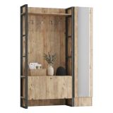 Mobile per ingresso 2 ante quercia 125x180h cm - Damasco