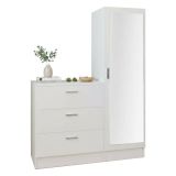 Mobile per ingresso con 3 cassetti bianco 60x72h cm - Jaime