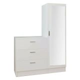 Mobile per ingresso con 3 cassetti bianco 60x72h cm - Jaime