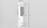 Mobile per ingresso da parete bianco 50x190h cm - Maura