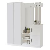 Mobile per ingresso grande 3 ante bianco 147x179h cm - Hene