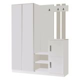 Mobile per ingresso grande 3 ante bianco 147x179h cm - Hene