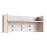 Mobile per ingresso minimal sospeso bianco e rovere 90x34h cm - Angry