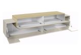 Mobile Porta tv Beige 3 Ripiani 4 Vani 200x45x51.5h cm, 3 Ante - Cassino