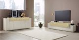 Mobile Porta tv Beige 3 Ripiani 4 Vani 200x45x51.5h cm, 3 Ante - Cassino