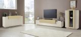 Mobile Porta tv Beige 3 Ripiani 4 Vani 240x45x51.5h cm, 3 Ante - Curino