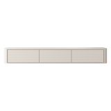 Mobile Porta tv Beige Cashmere 3 Cassetti un Ripiano 200x34x28h cm, 3 Vani - Kahate