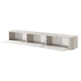 Mobile Porta tv Beige Cashmere 3 Cassetti un Ripiano 200x34x28h cm, 3 Vani - Kahate