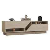 Mobile Porta tv Beige Marmo 2 Ripiani 2 Ante 160x40x45h cm, 5 Vani - Spilinga