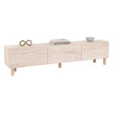 Mobile Porta tv Beige Marmo Antracite 3 Ante 3 Vani 180x31x42h cm, Apertura a Ribalta - Baluffi
