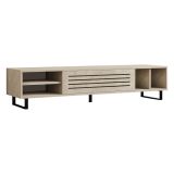 Mobile Porta tv Beige Marmo un Ripiano Un'anta 160x40x35h cm, 5 Vani - Sovico