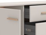 Mobile Porta tv Beige Marrone Rovere 2 Cassetti un Ripiano 154x40x52.5h cm, 2 Ante - Terento