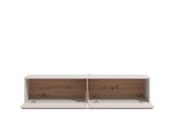 Mobile Porta tv Beige Marrone Rovere un Ripiano 2 Ante 154x41.5x32h cm, 2 Vani - Carcare