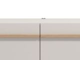 Mobile Porta tv Beige Marrone Rovere un Ripiano 2 Ante 154x41.5x32h cm, 2 Vani - Carcare