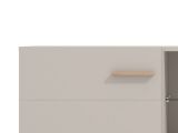 Mobile Porta tv Beige Marrone Rovere un Ripiano 2 Ante 154x41.5x50.5h cm, 4 Vani - Dosimo