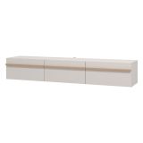 Mobile Porta tv Beige Marrone Rovere un Ripiano 3 Ante 192x41.5x32h cm, 3 Vani - Paitone