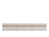 Mobile Porta tv Beige Marrone Rovere un Ripiano 3 Ante 192x41.5x32h cm, 3 Vani - Paitone
