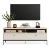 Mobile Porta tv Beige Nero 2 Cassetti 3 Ripiani 150x40x60h cm, con Piedini - Limanesi