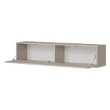 Mobile Porta tv Beige un Ripiano 2 Ante 144x32x32h cm, led Incluso - Mocogno