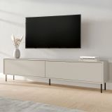Mobile Porta tv Beige un Ripiano 2 Ante 200x30x46h cm, un Vano - Vesuviana