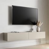Mobile Porta tv Beige un Ripiano 2 Ante 200x32x32h cm, un Vano - Mocogno