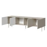 Mobile Porta tv Beige un Ripiano 2 Ante 200x42x60h cm, 4 Vani - Mornago