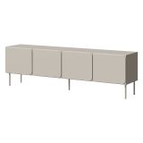 Mobile Porta tv Beige un Ripiano 4 Ante 200x42x60h cm, 4 Vani - Mornago