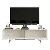 Mobile Porta tv Bianco 2 Ante 2 Vani 160x36x45h cm, Apertura a Ribalta - Palmi