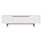 Mobile Porta tv Bianco 2 Ante 2 Vani 160x36x45h cm, Apertura a Ribalta - Palmi