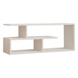 Mobile Porta tv Bianco 2 Ripiani 4 Vani 100x30x40h cm, Peso Supportato 40 kg - Foglizzo