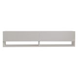 Mobile Porta tv Bianco 2 Ripiani Apertura a Ribalta 141x30x31h cm, 2 Ante - Olmi
