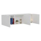 Mobile Porta tv Bianco 3 Ante 3 Vani 150x31x44h cm, Apertura Battente - Osidda