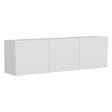 Mobile Porta tv Bianco 3 Ante 3 Vani 150x31x44h cm, Apertura Battente - Osidda
