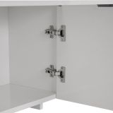 Mobile Porta tv Bianco 4 Ante 2 Vani 180x32x45h cm, Apertura a Ribalta - Noma