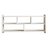 Mobile Porta tv Bianco 5 Ripiani 5 Vani 118x28x55h cm, Peso Supportato 40 kg - Loreglia